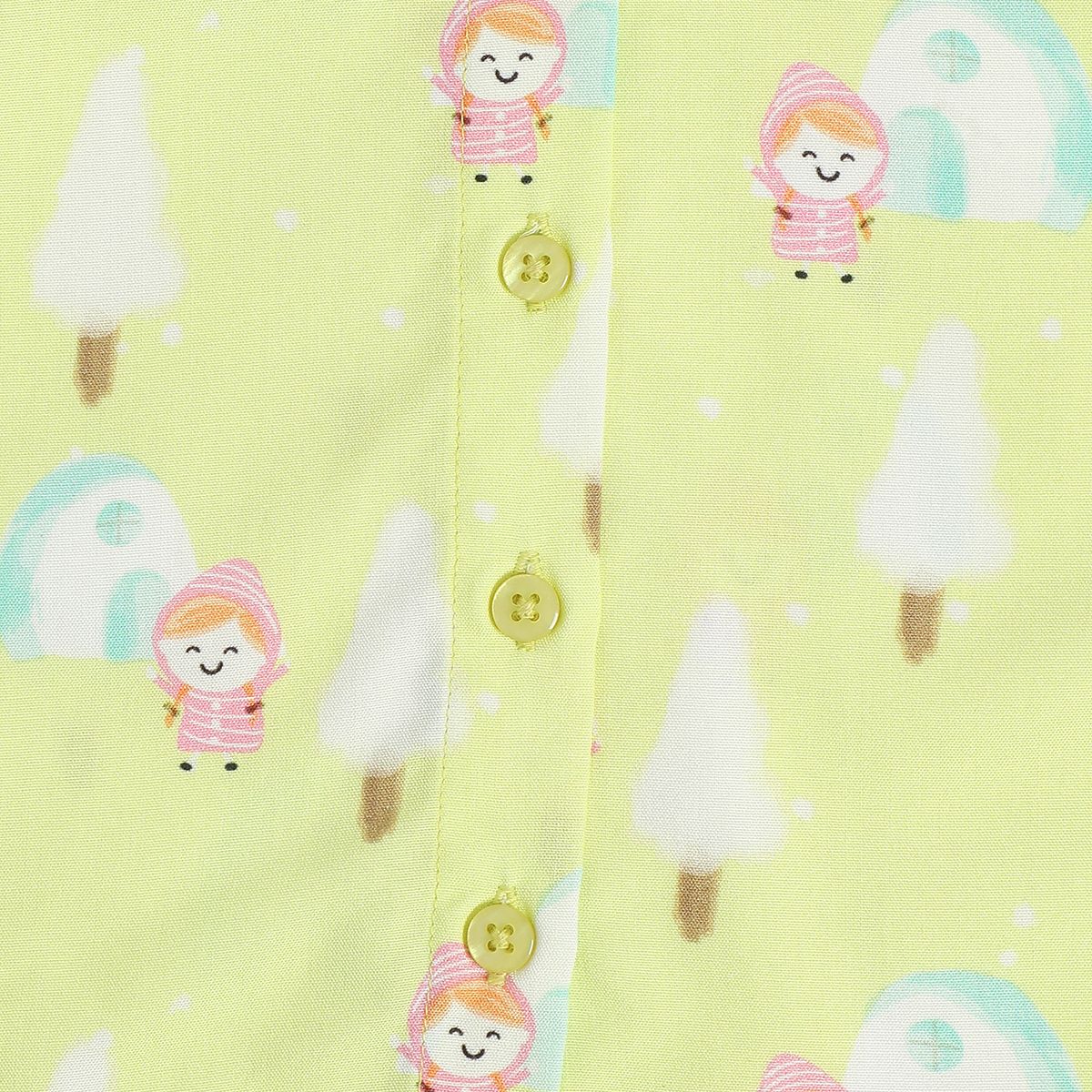 Girls Multi Woven Top