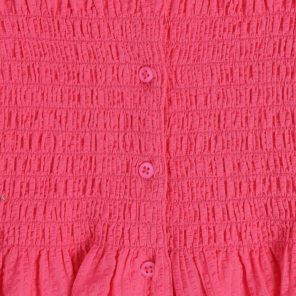 Girls Magenta Woven Top