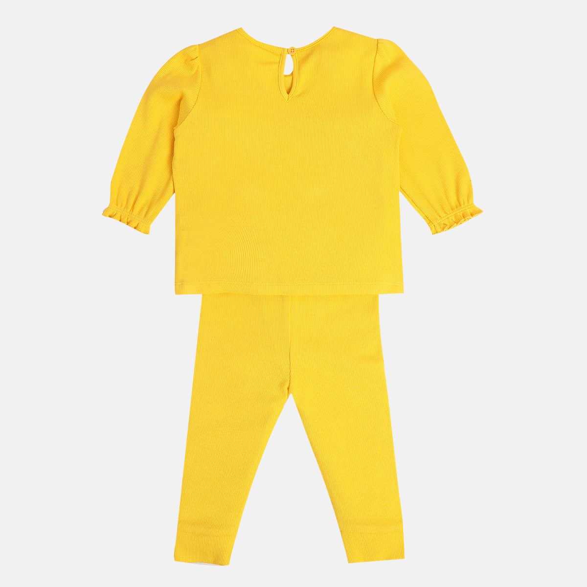 Girls Yellow Woven Bottom