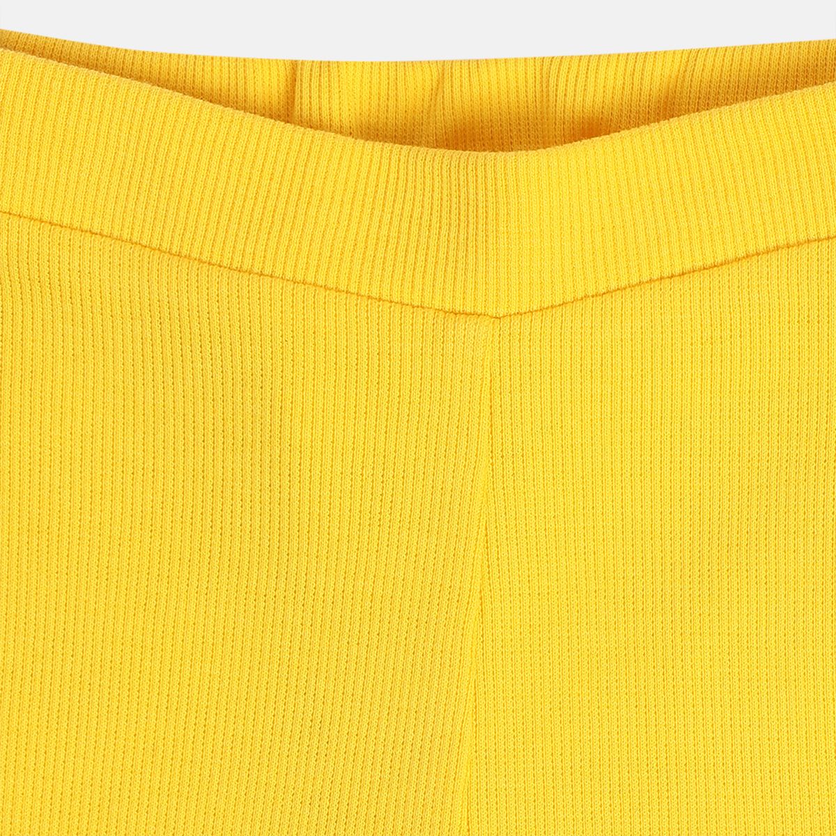 Girls Yellow Woven Bottom