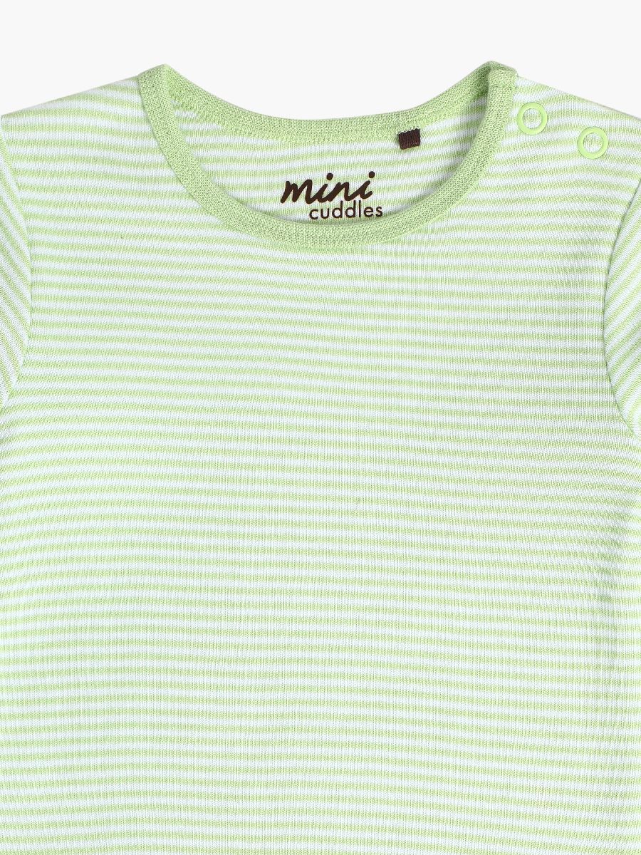 Minicuddles Unisex Baby Dungaree Set - White