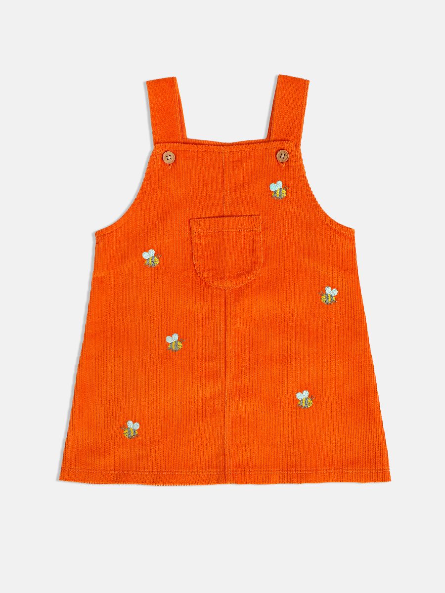 Minicuddles Unisex Baby Pinny Set - Orange