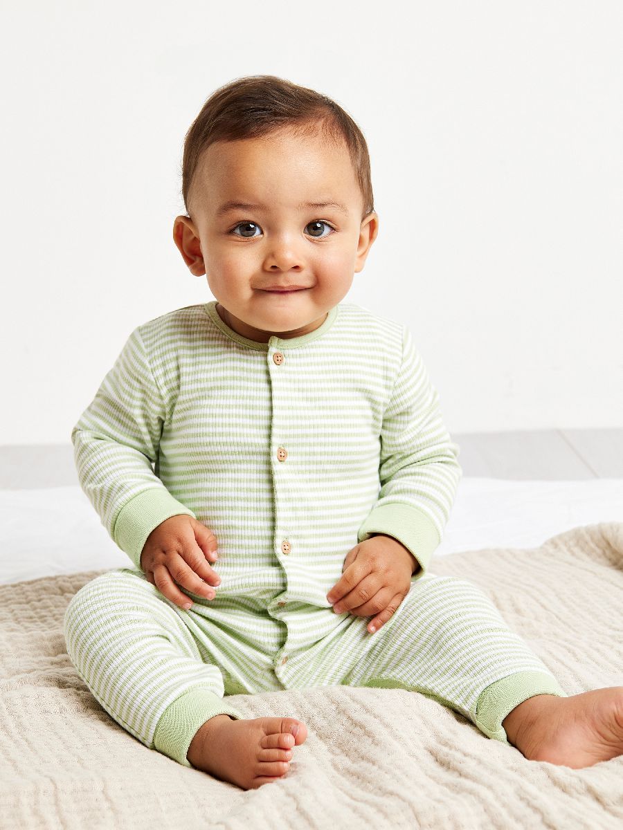 Minicuddles Unisex New Born Romper - Green
