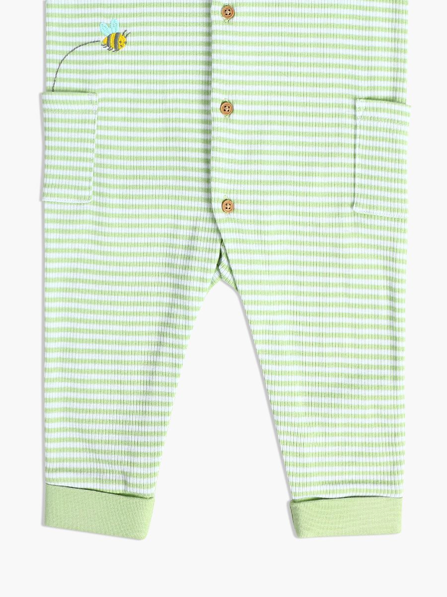 Minicuddles Unisex New Born Romper - Green