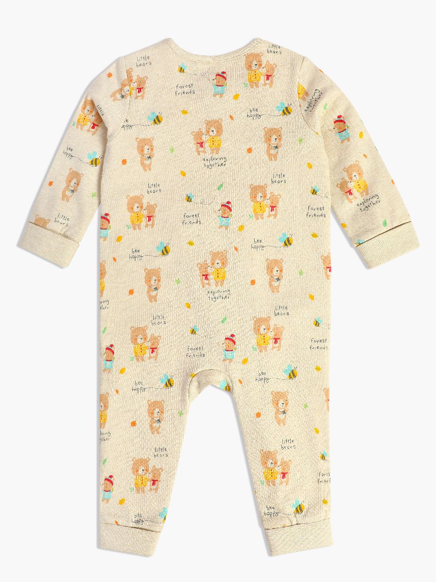 Minicuddles Unisex New Born Romper - White