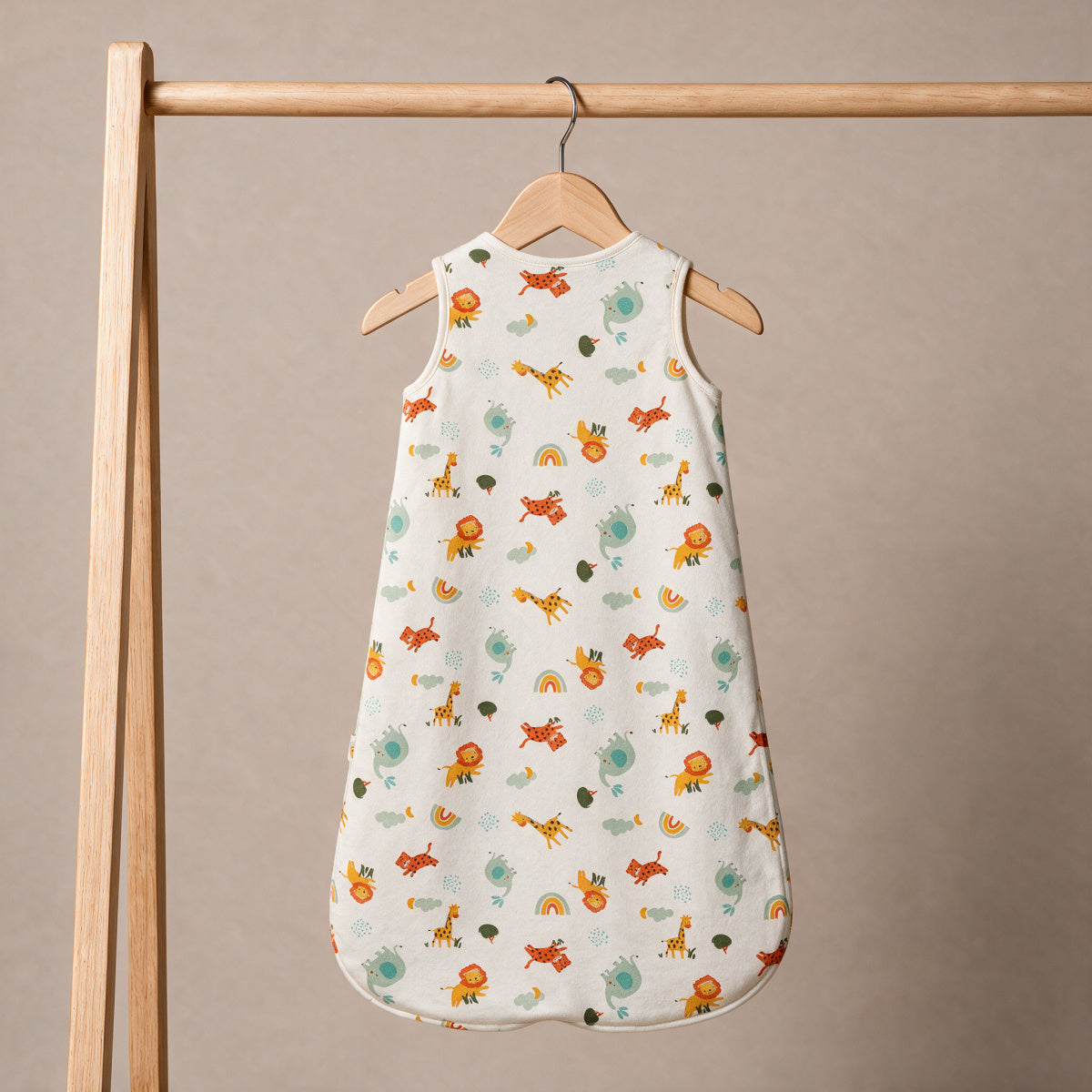Baby Unisex Animal Printed Sleeping Bag, White