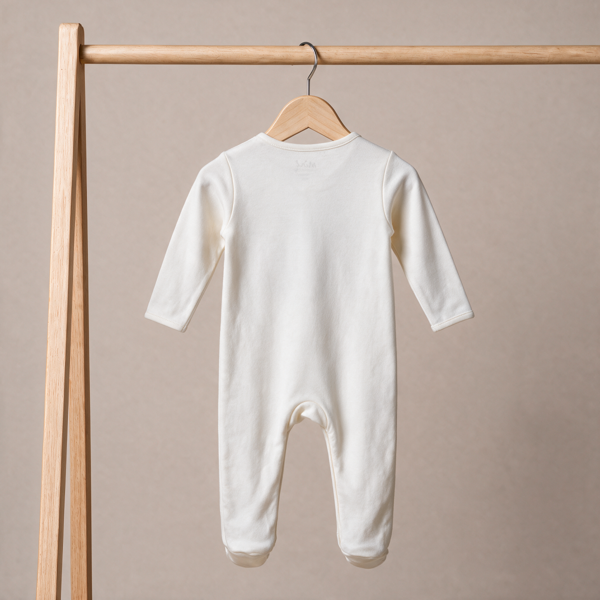 Unisex Baby Cream Cotton Sleep Suit Casual Wear