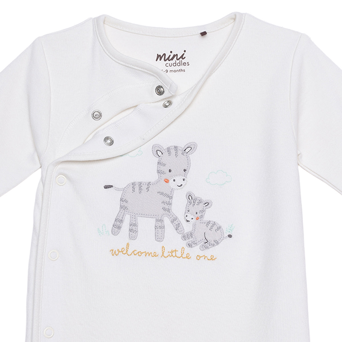 Unisex Baby Cream Cotton Sleep Suit Casual Wear