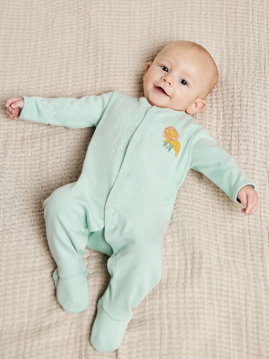 Minicuddles Unisex New Born Pack of 2 Sleep Suits - Multicoloured