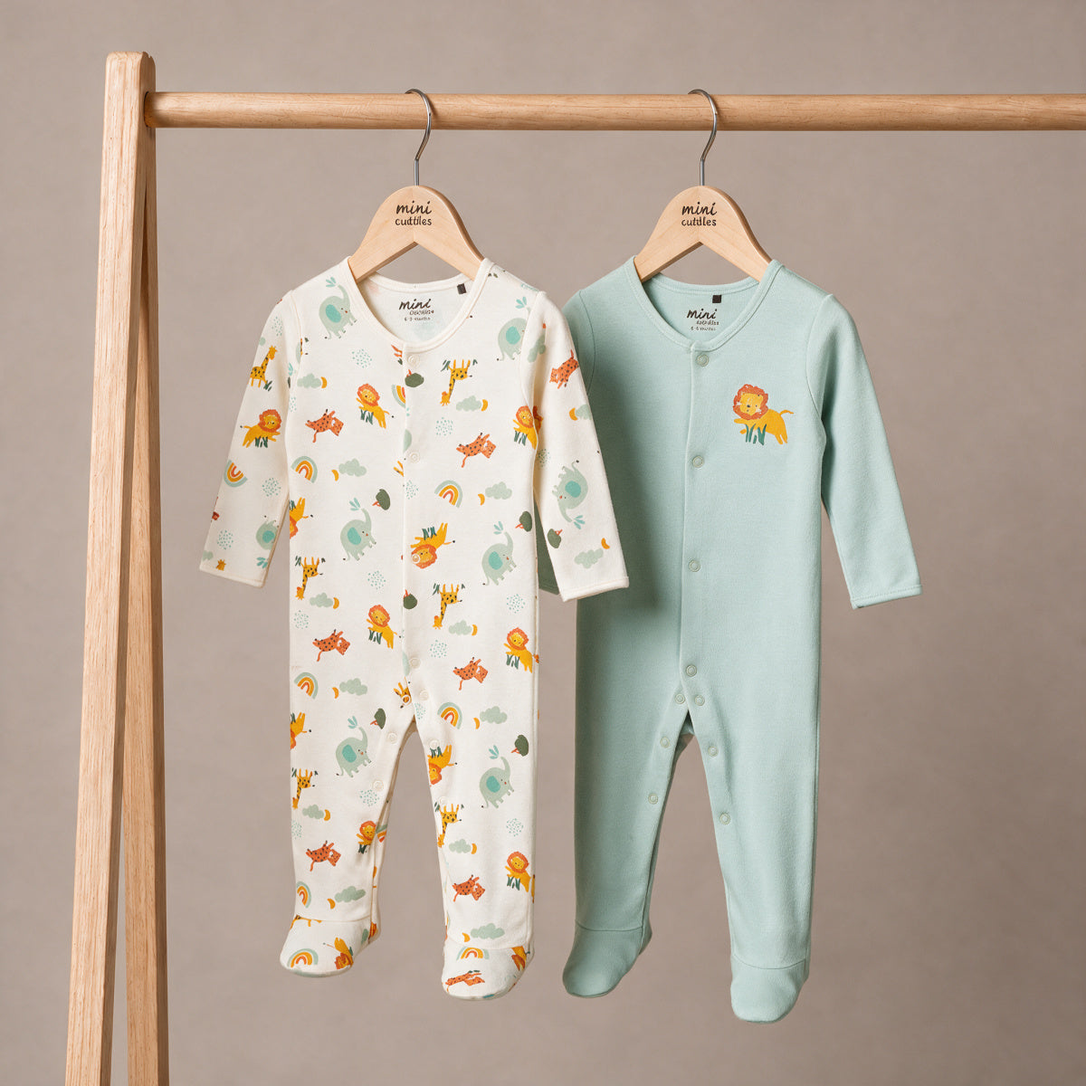 Unisex Baby Red And Multicolorcolour And Multicolor Pack of 2 Sleep Suit