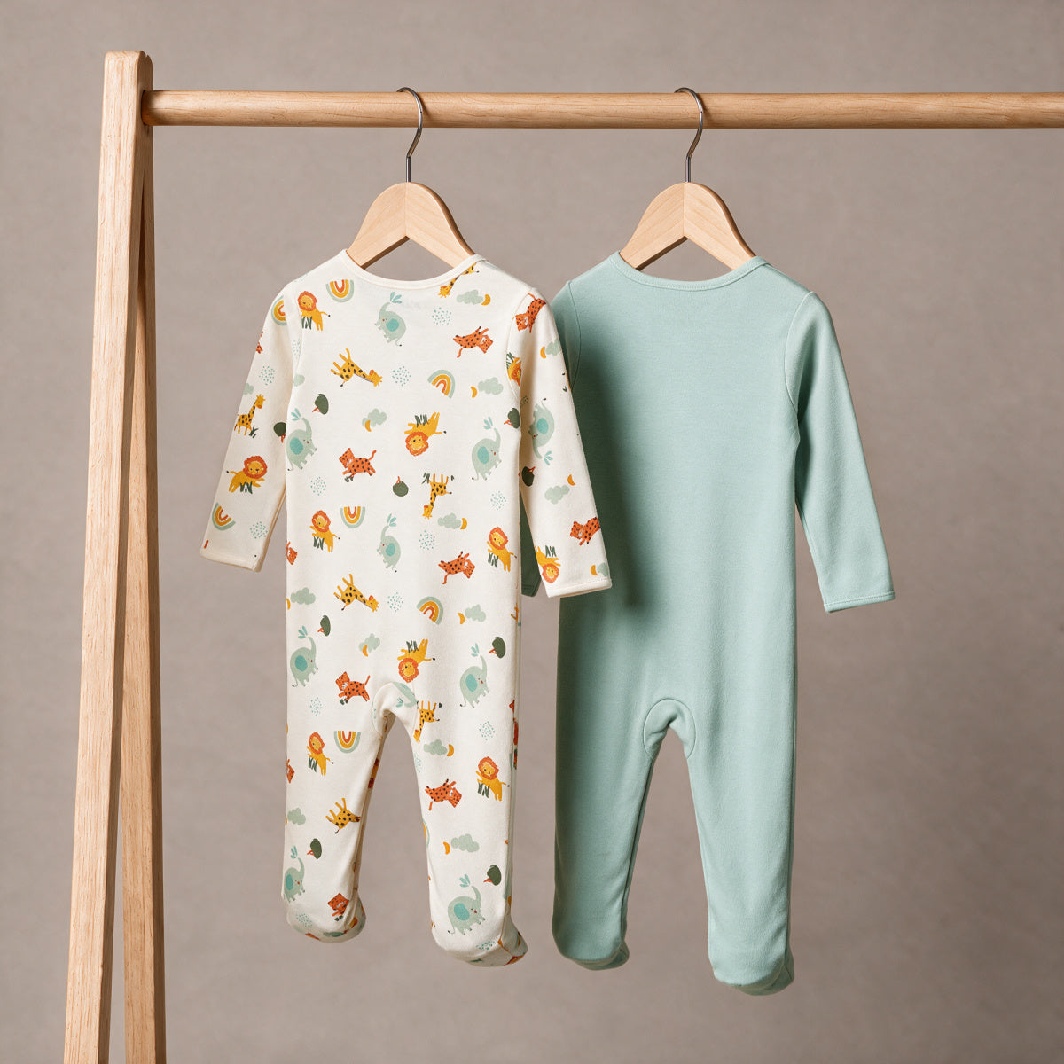 Unisex Baby Red And Multicolorcolour And Multicolor Pack of 2 Sleep Suit