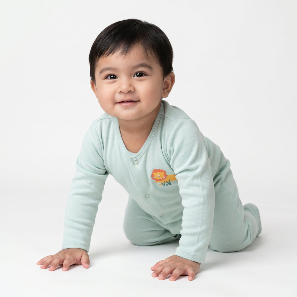 Unisex Baby Red And Multicolorcolour And Multicolor Pack of 2 Sleep Suit