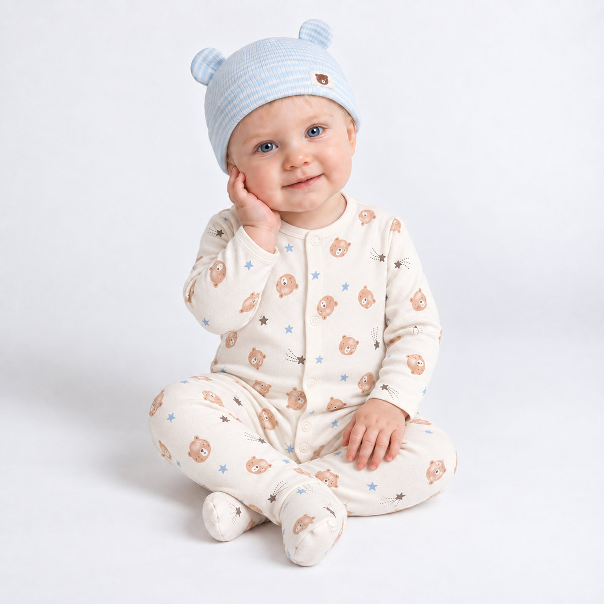 Baby Boys Pack of 6  Essentials Gift Set, Multicolour