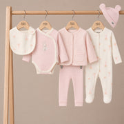 Baby Girls Pack of 6  Essentials Gift Set, Multicolour