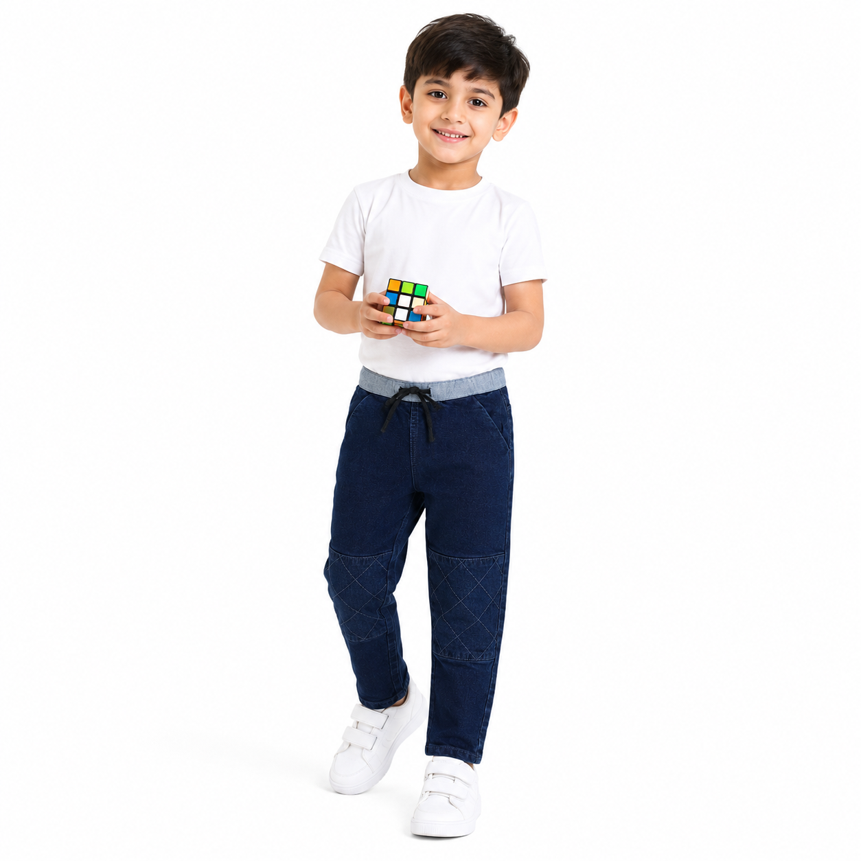 Boys Medium Wash Pack Of 1 Denim Pant