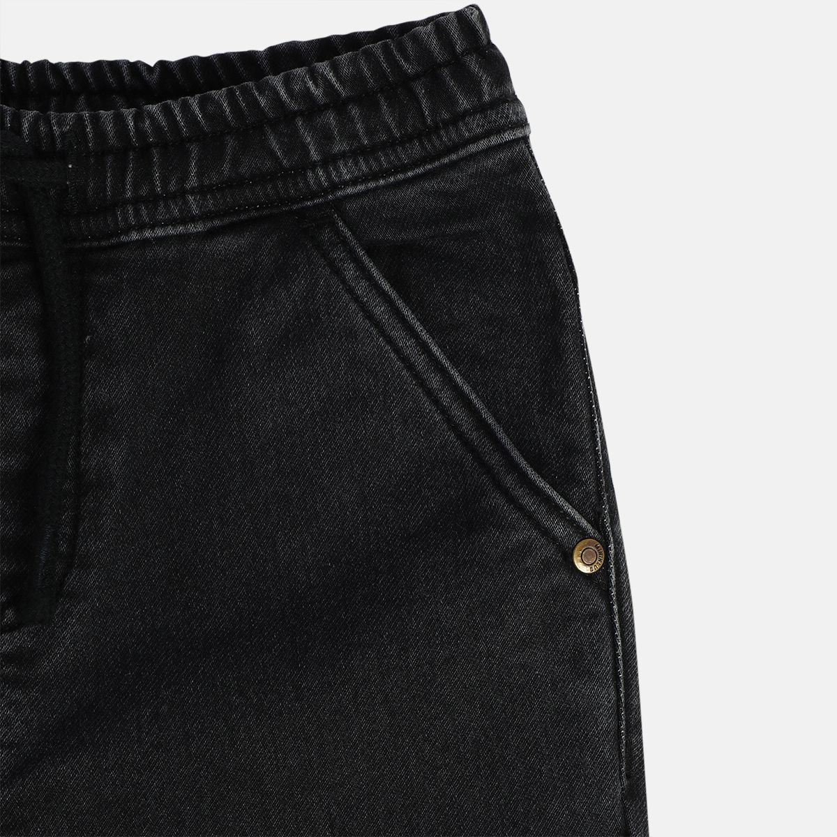 Boys Black Denim Pant