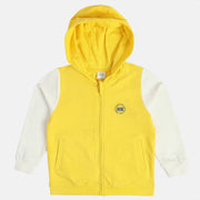Boys Yellow Hooded Jacket