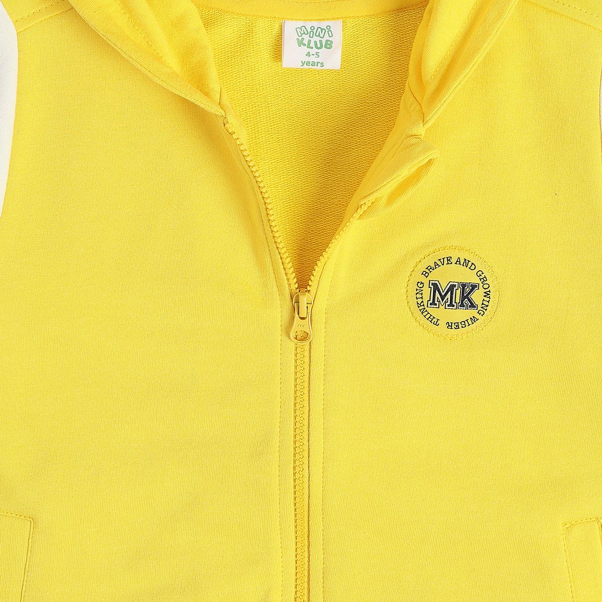 Boys Yellow Hooded Jacket