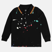 Boys Black Polo
