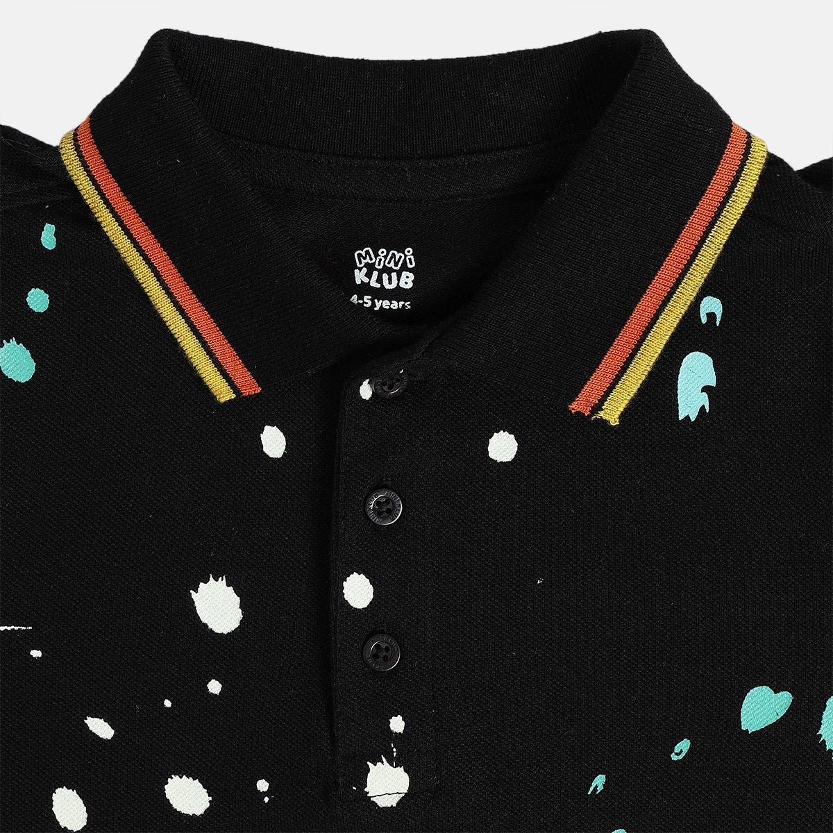 Boys Black Polo