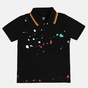 Boys Black Polo