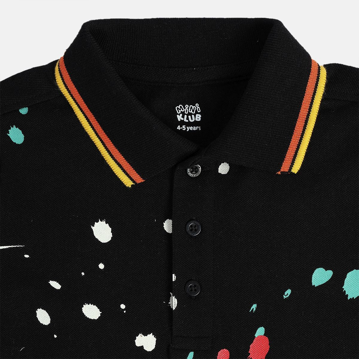Boys Black Polo