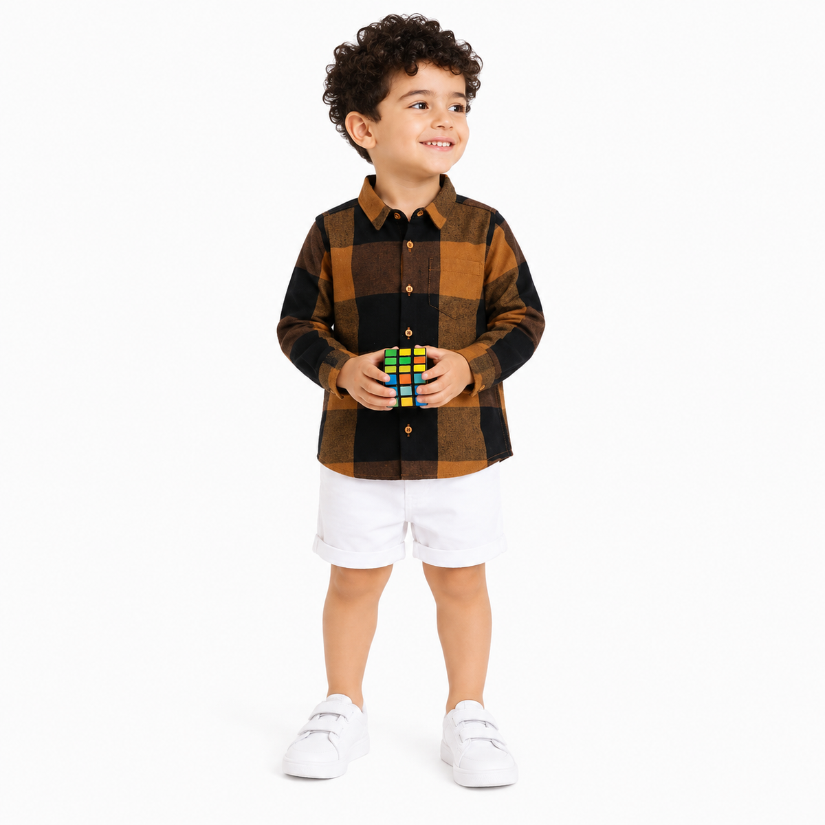Boys Multicolor Cotton Shirt Casual Wear