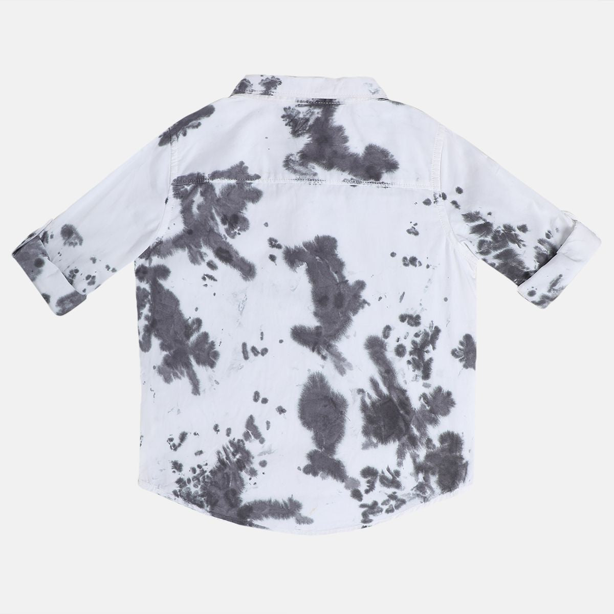 Boys Marshmallow Collar Full Sleeves Shirt