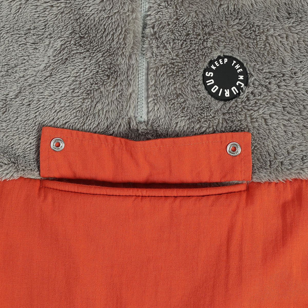 Boys Rust Orange / Grey Turtle Neck Sweat Shirt