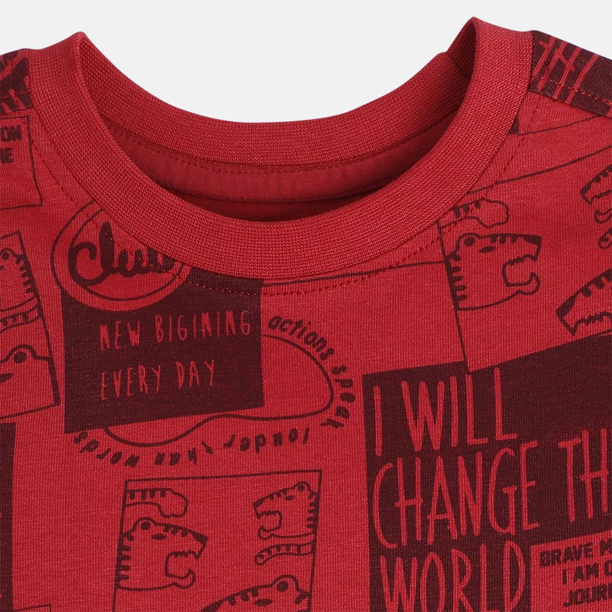 Boys Maroon T-Shirt