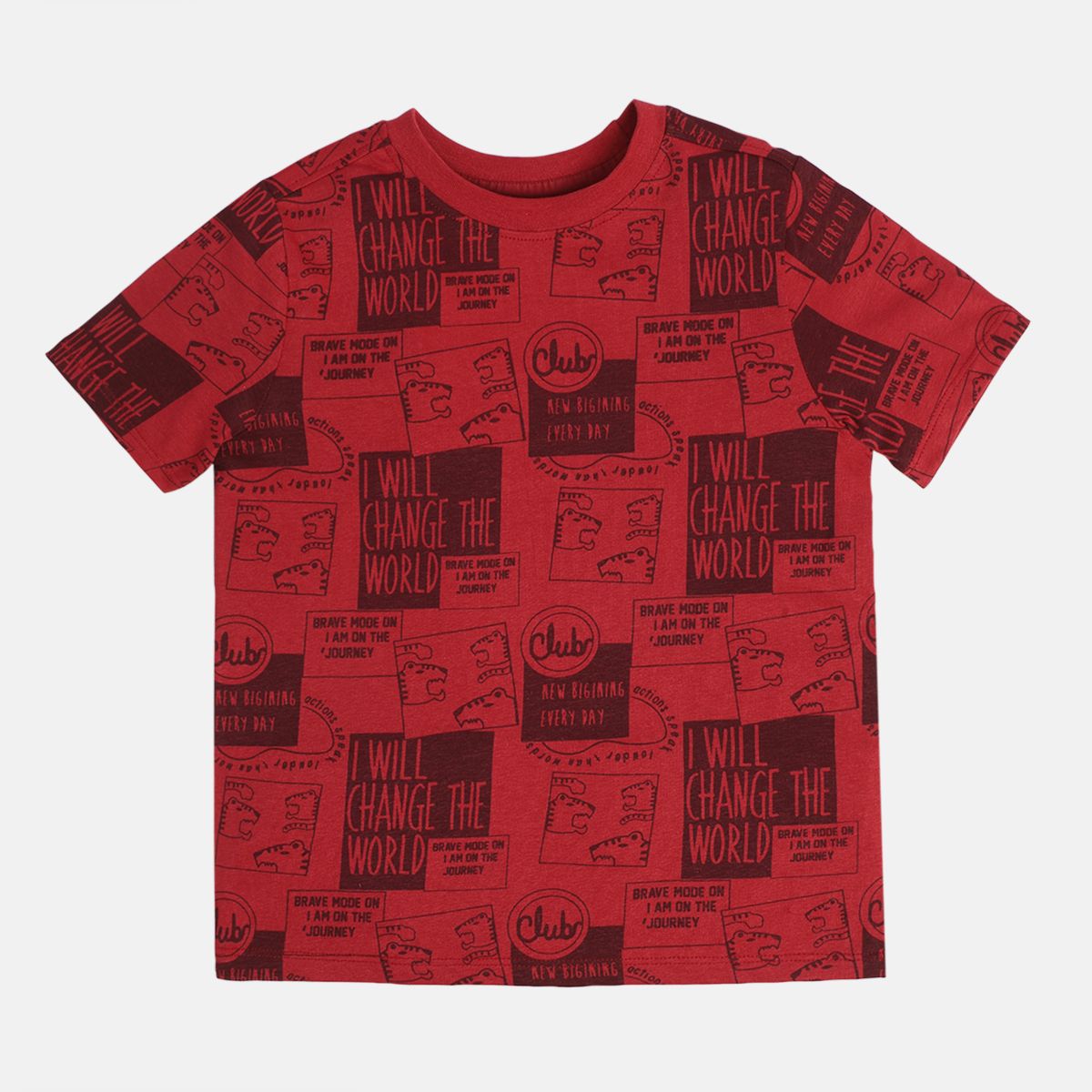 Boys Maroon T-Shirt