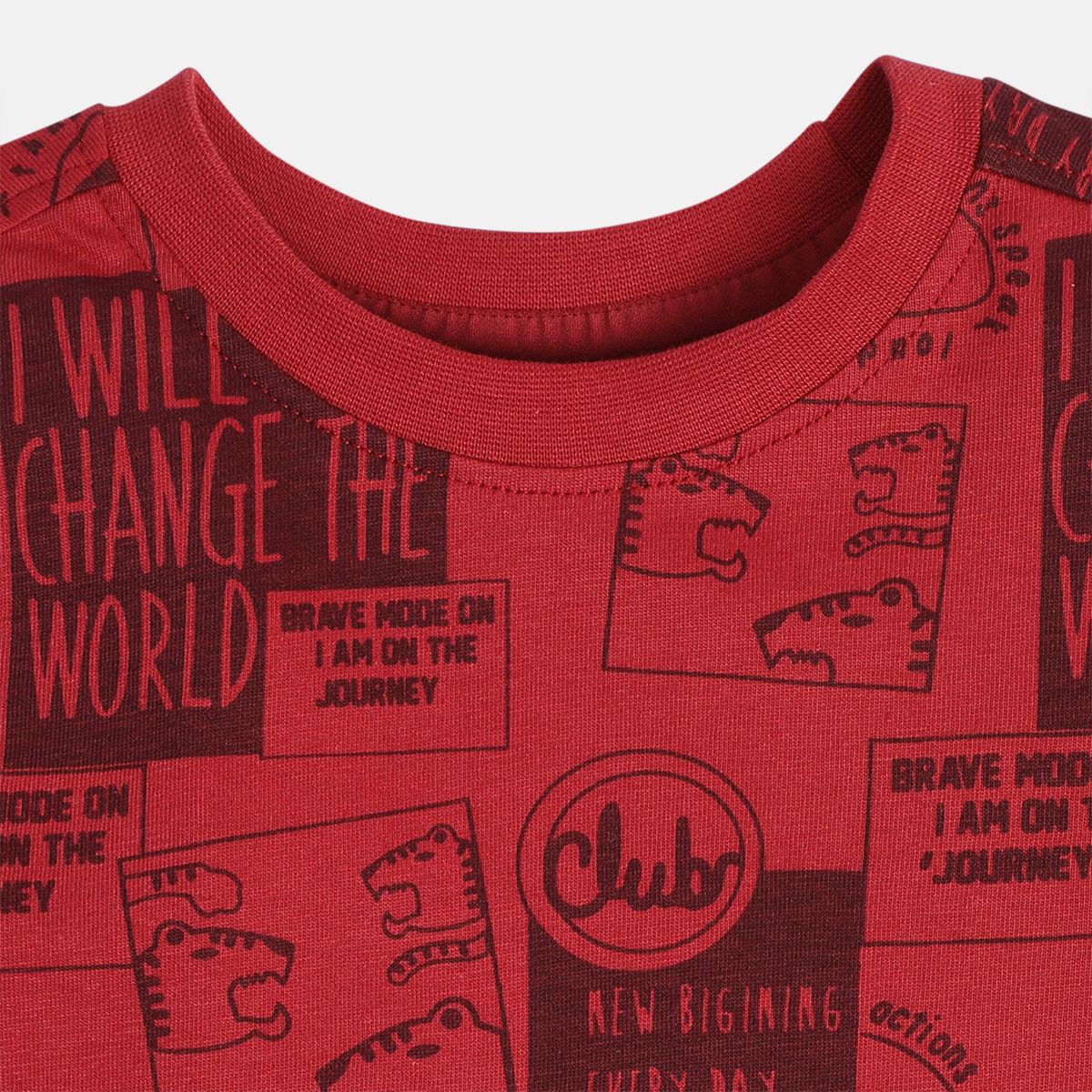 Boys Maroon T-Shirt