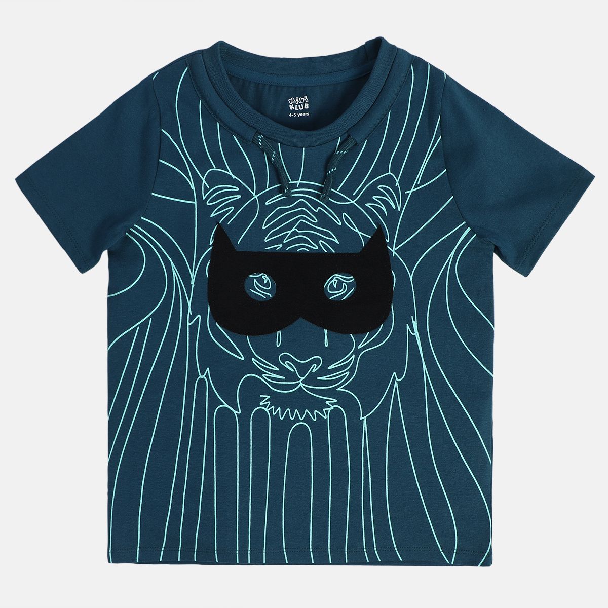 Boys Blue Round Neck Short Sleeve T-Shirt