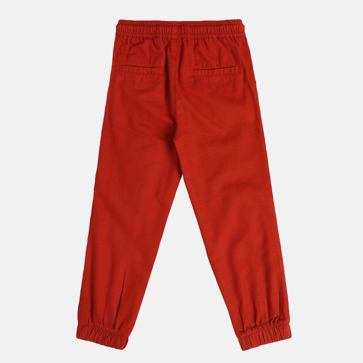 Boys Rust Red Woven Pant