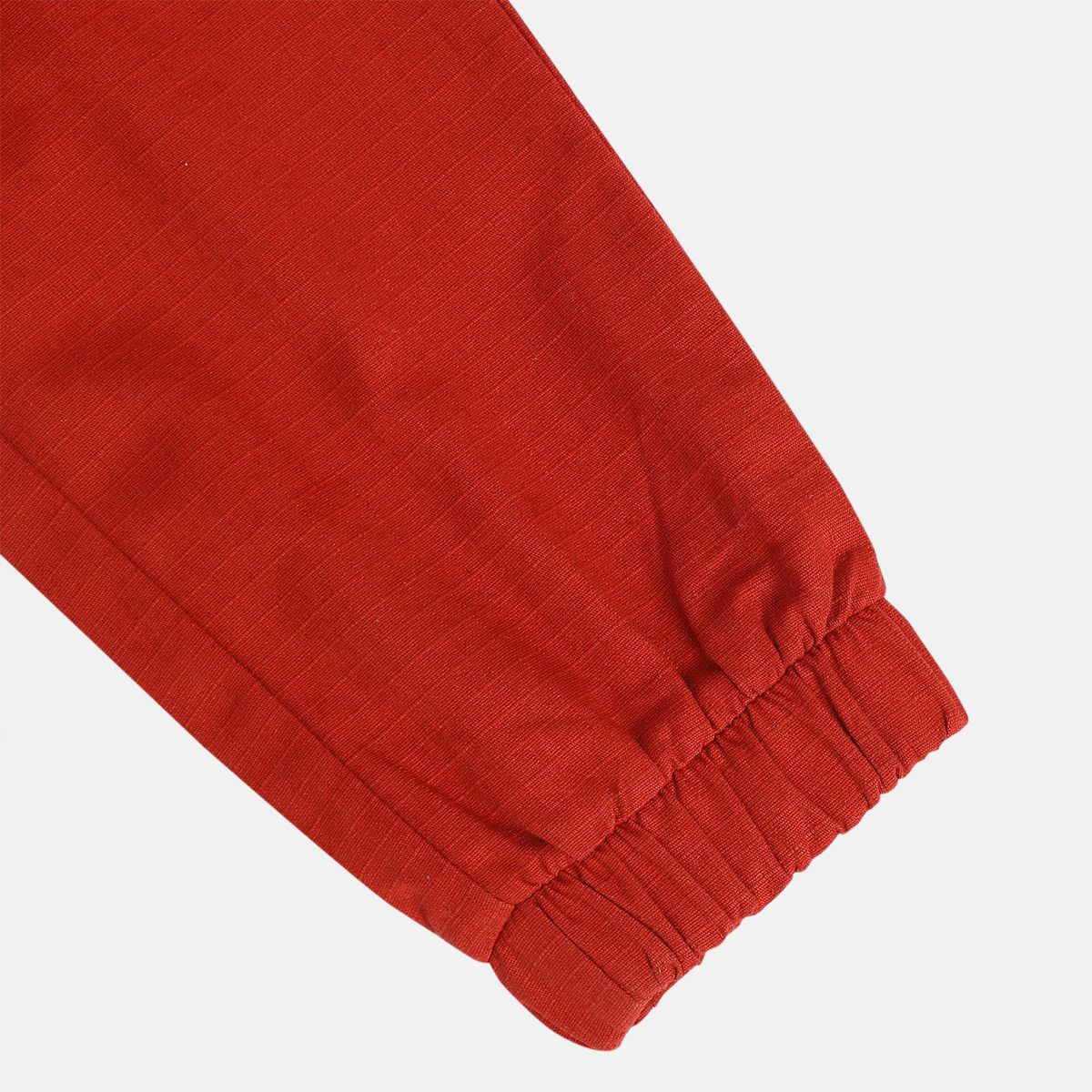 Boys Rust Red Woven Pant