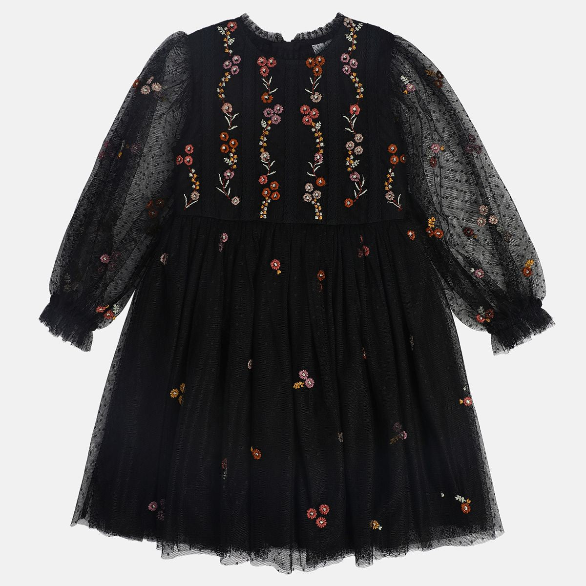Girl Black Woven Dress