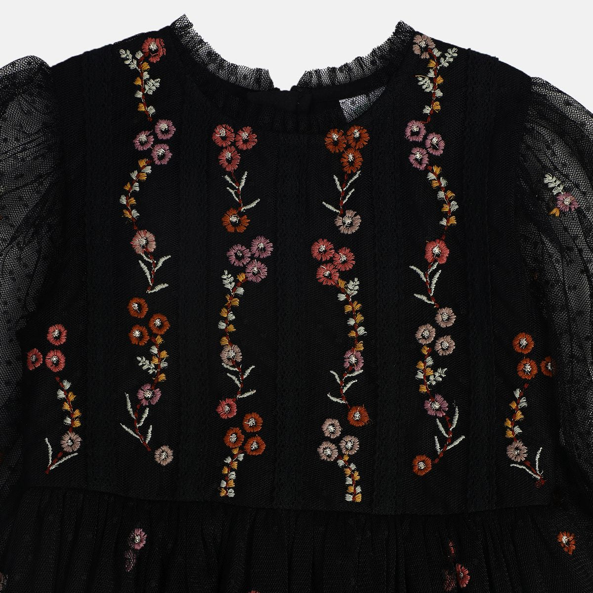 Girl Black Woven Dress