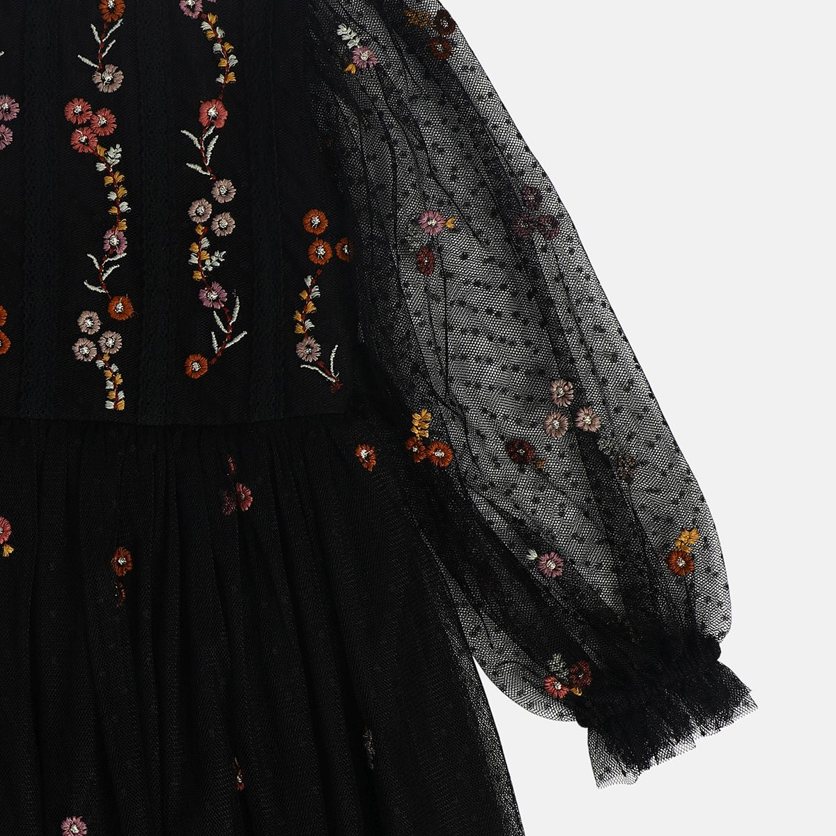 Girl Black Woven Dress