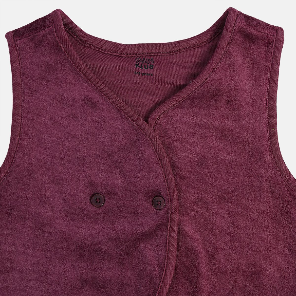 Girls Purple Sleeveless Gilet