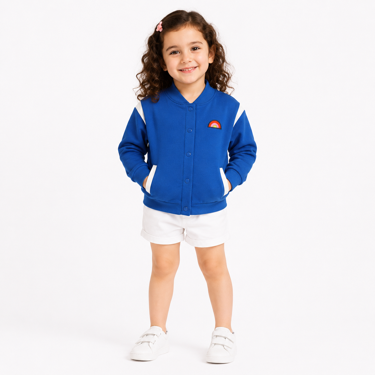 Kids Blue Cotton Jacket Casual Wear