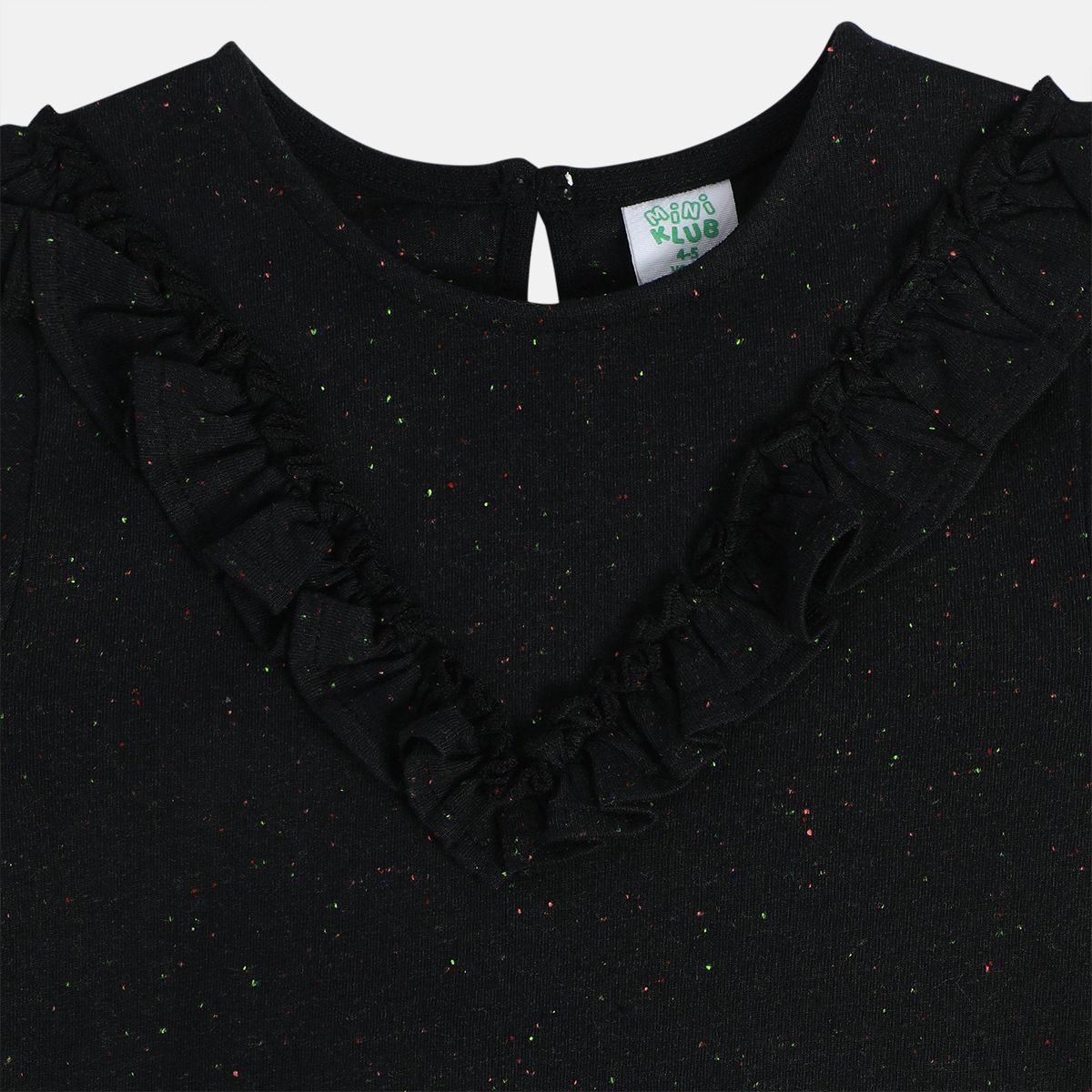 Girls Black Knit Top