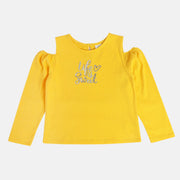 Girls Yellow Knit Top