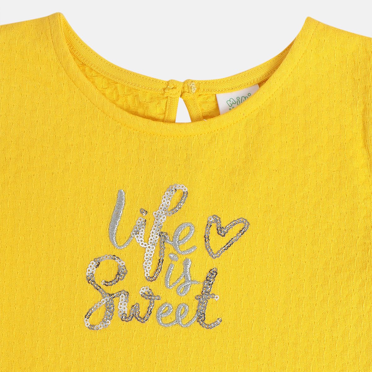 Girls Yellow Knit Top