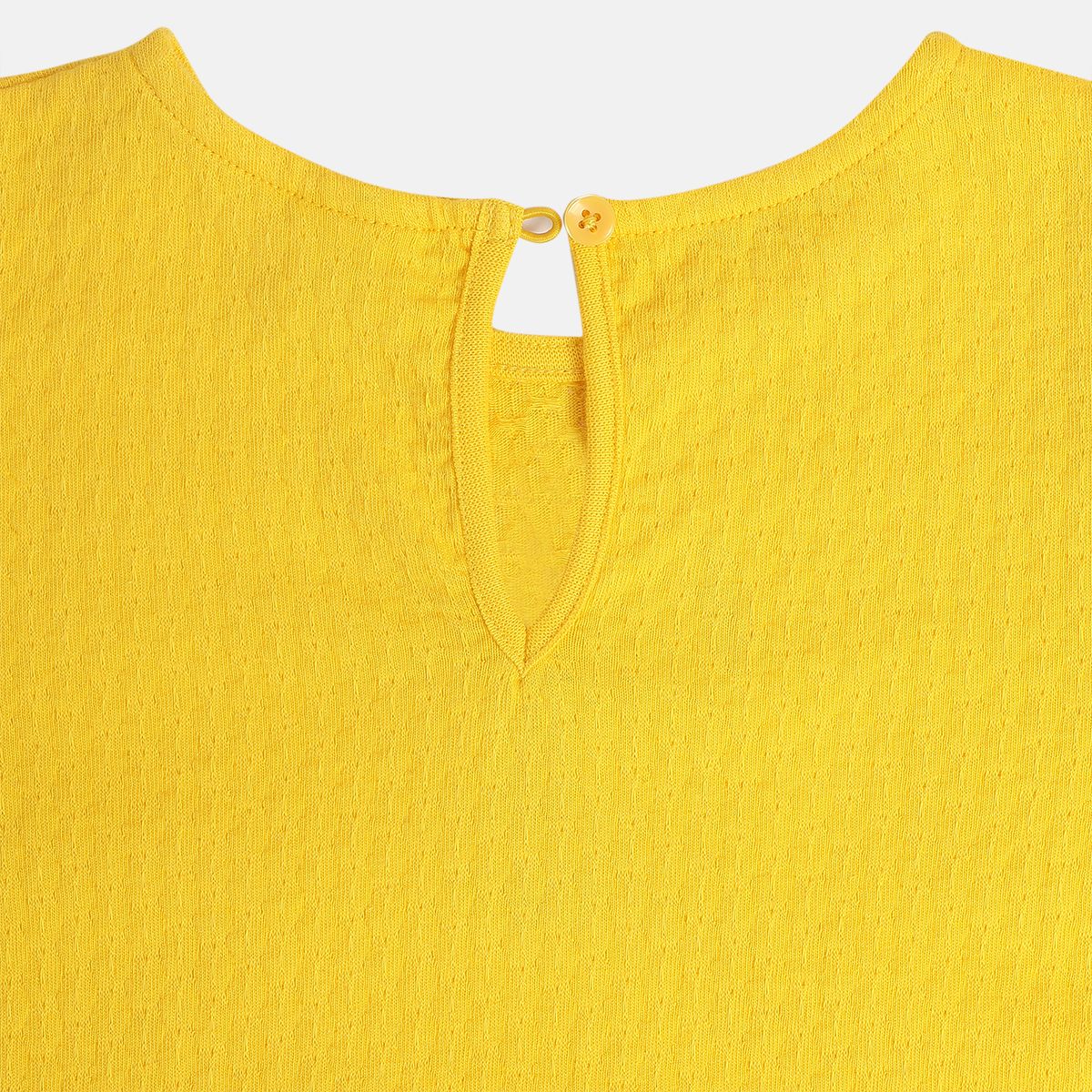 Girls Yellow Knit Top