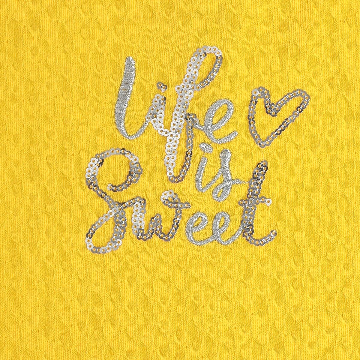 Girls Yellow Knit Top