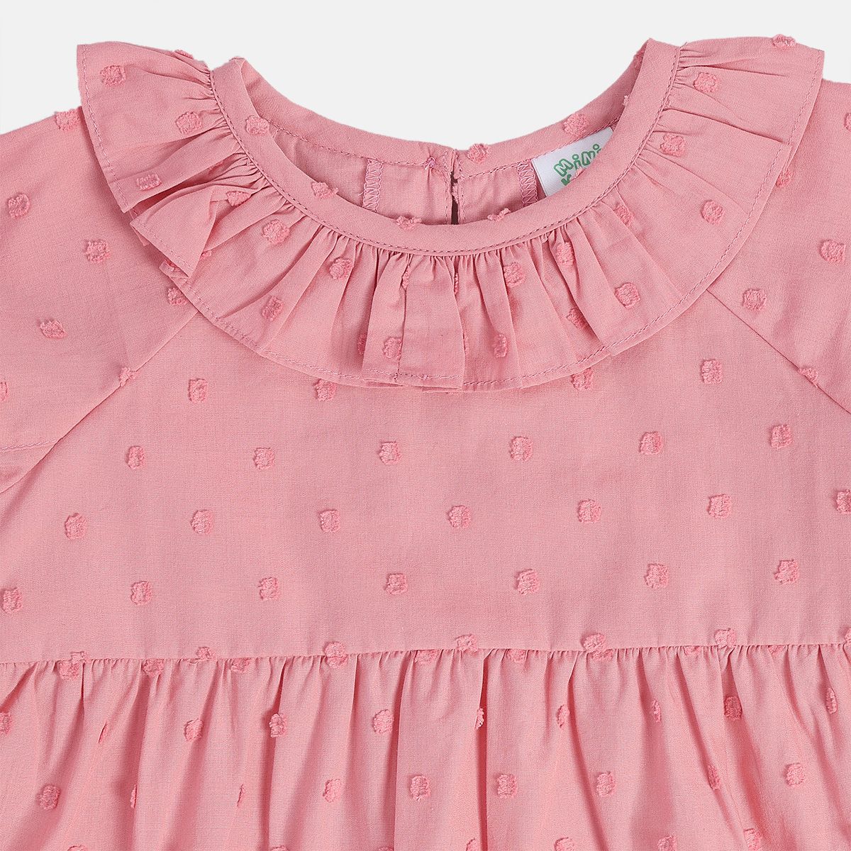 Girls Pink Woven Top