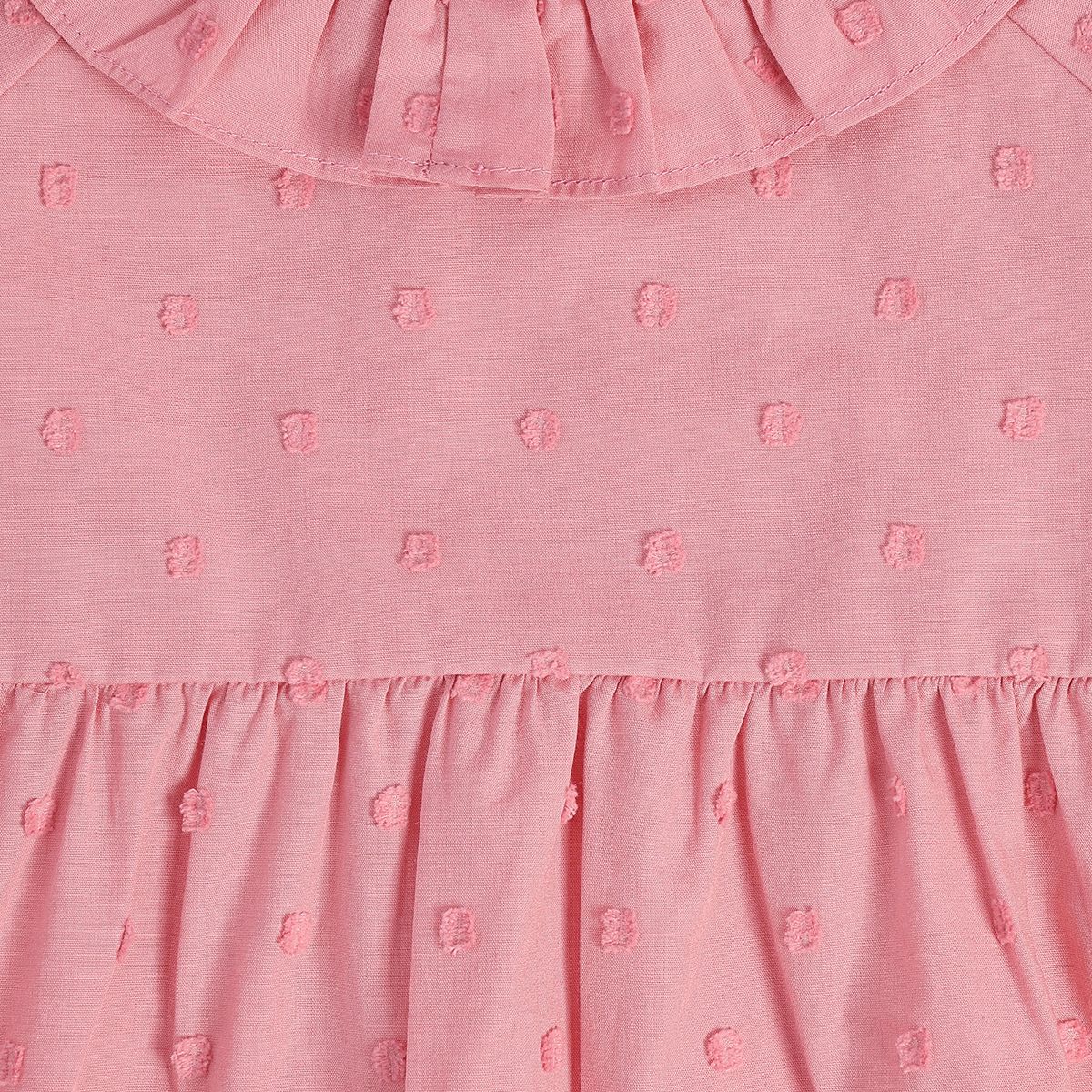 Girls Pink Woven Top