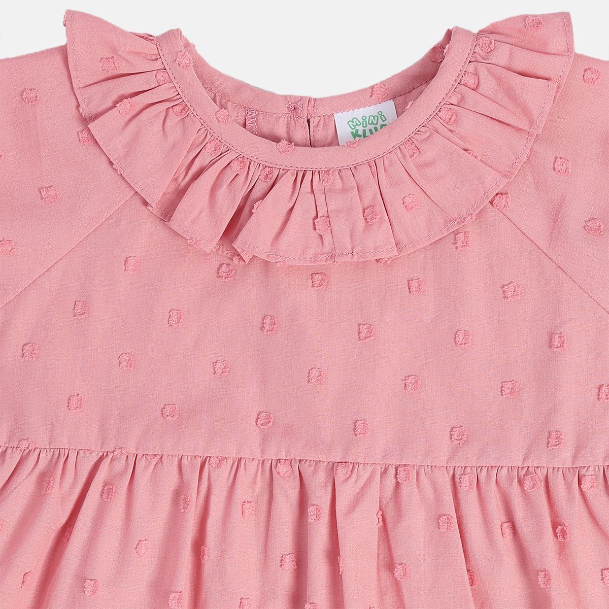 Girls Pink Woven Top