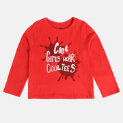 Girl Red Knit Top