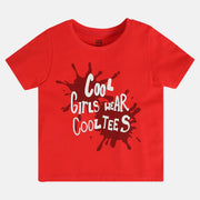 Girls Red Pack Of 1 Knit Top